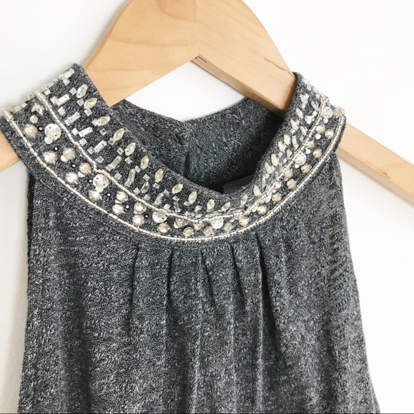 ANTHROPOLOGIE Vanessa Virginia Jeweled Halter Top - Picture 4 of 8